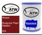 Preview: Nissan, Burgundy Pearl Metallic, 624: 500ml Lackdose, von ATW Autoteile West.